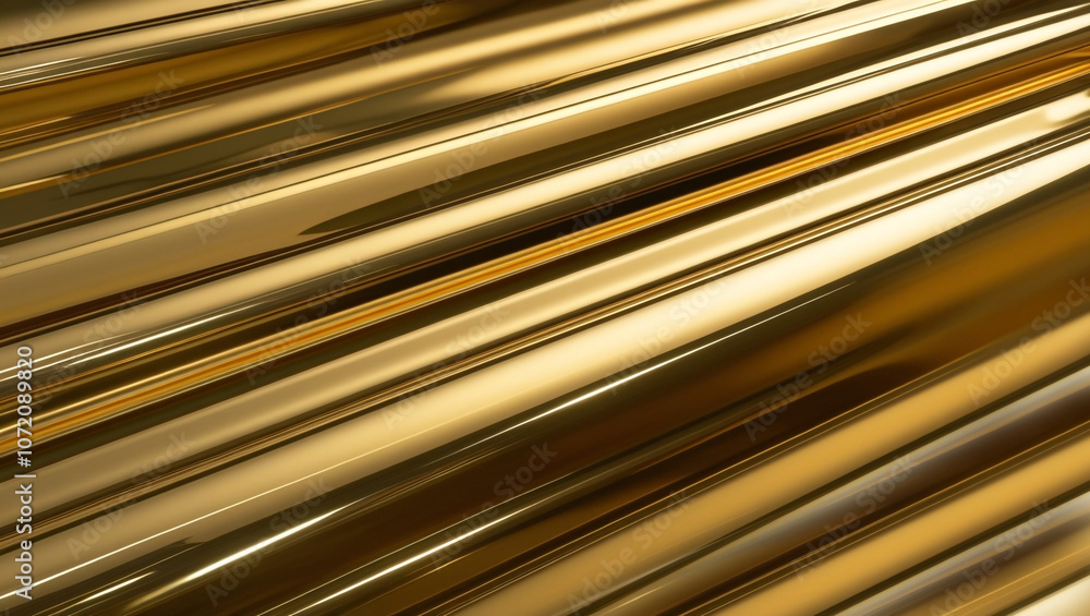 Obraz premium Gold background with diagonal stripes.