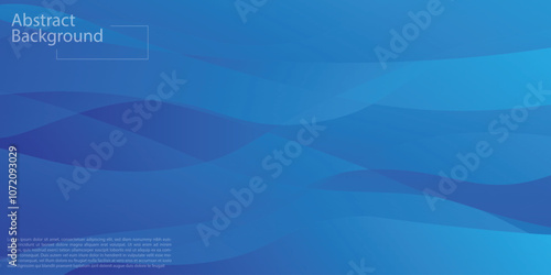 Teal background. Abstract very saturated light bluish cyan pattern with translucent curved line. Vector EPS 10