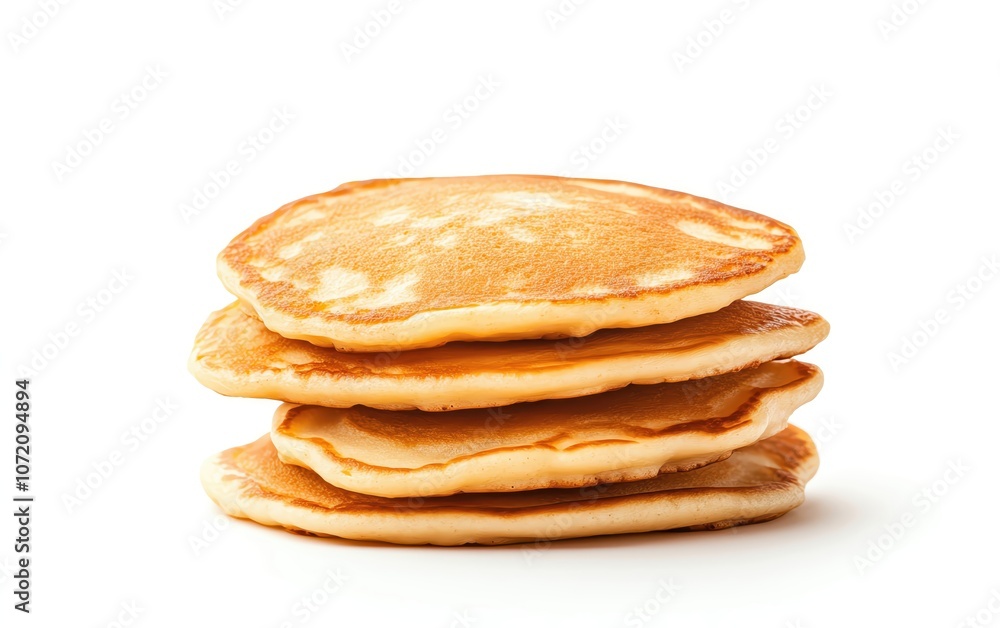 Stack of delicious golden pancakes ready to be served, perfect for breakfast, brunch, or any delicious meal of the day. Stack of delicious golden pancakes ready to be served, perfect for breakfast, brunch, or any delicious meal of the day.