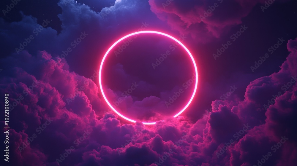 Neon Circle in the Sky Neon Circle in the Sky