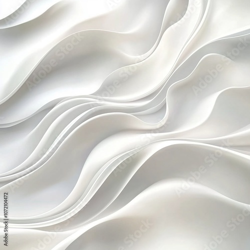 White elegant and smooth overlay graphic wave background. 