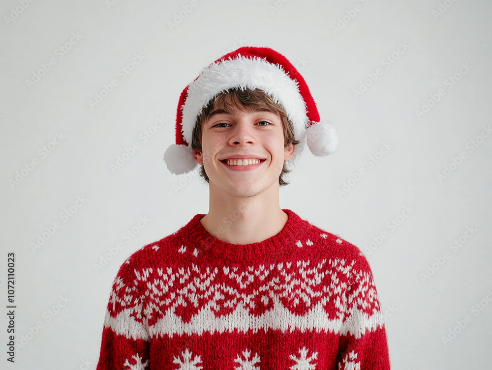 Christmas man on white background Christmas man on white background