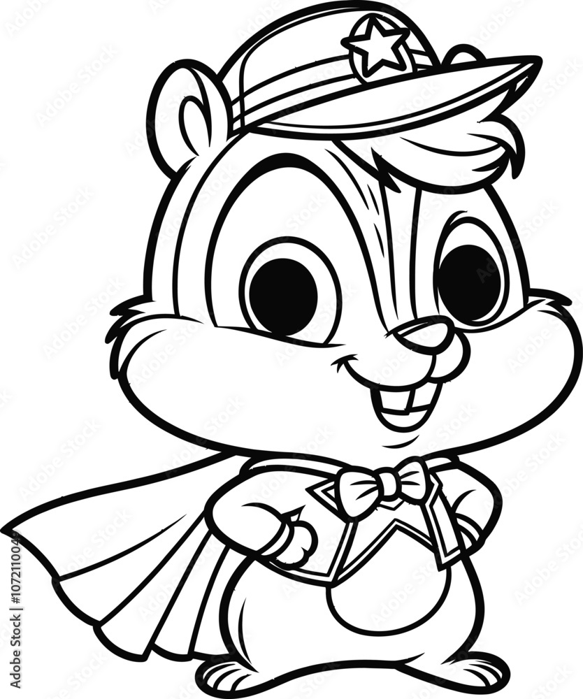 Obraz premium Superhero coloring pages for kids, kids coloring page.
