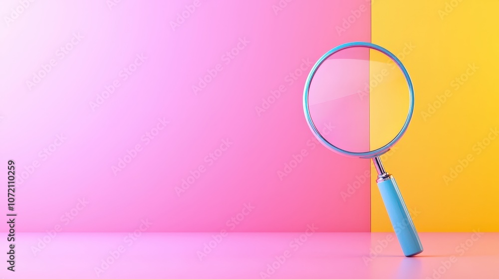 Magnifying glass focusing on a money symbol Magnifying glass focusing on a money symbol