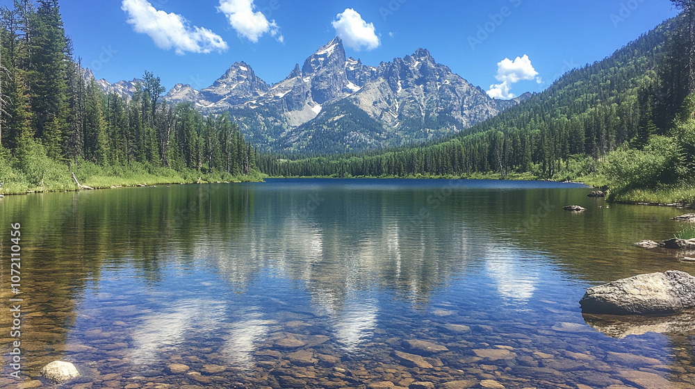 breathtaking view of a serene mountain range with a large, reflective body of water below, capturing the tranquil harmony of nature. The scene embodies peace, inspiration, and the majesty of the great breathtaking view of a serene mountain range with a large, reflective body of water below, capturing the tranquil harmony of nature. The scene embodies peace, inspiration, and the majesty of the great