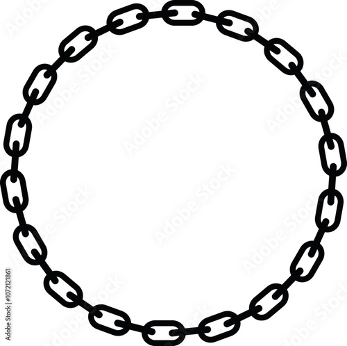 Chain Circle Cricut and Silhouette SVG file