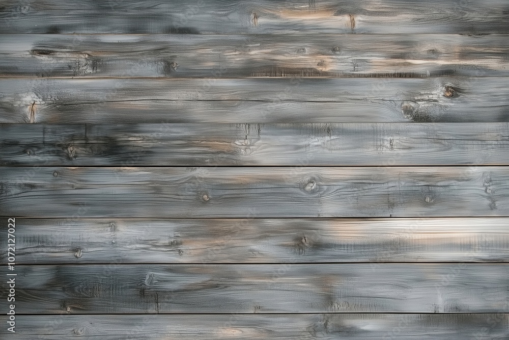Naklejka premium Wooden wall texture with gray tones and natural patterns