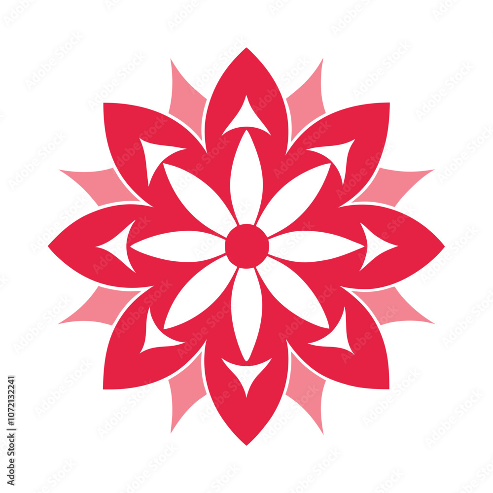 Elegant Floral Mandala Vector Illustration Design. Elegant Floral Mandala Vector Illustration Design.