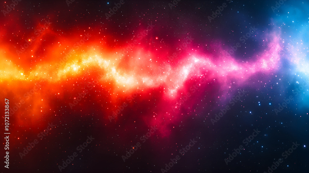 Illustration abstraite avec des points lumineux multicolores sur fond noir Illustration abstraite avec des points lumineux multicolores sur fond noir