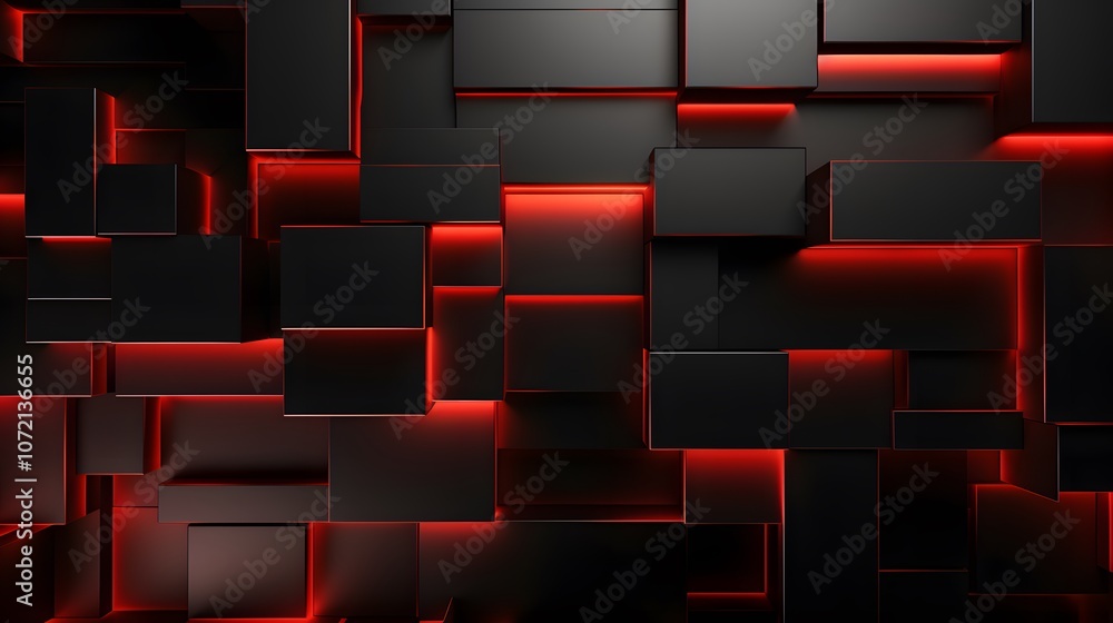 3d rendering of black and red abstract geometric background. Scene for advertising, technology, showcase, banner, game, sport, cosmetic, business, metaverse. Sci-Fi Illustration. Product display
3d rendering of black and red abstract geometric background. Scene for advertising, technology, showcase, banner, game, sport, cosmetic, business, metaverse. Sci-Fi Illustration. Product display