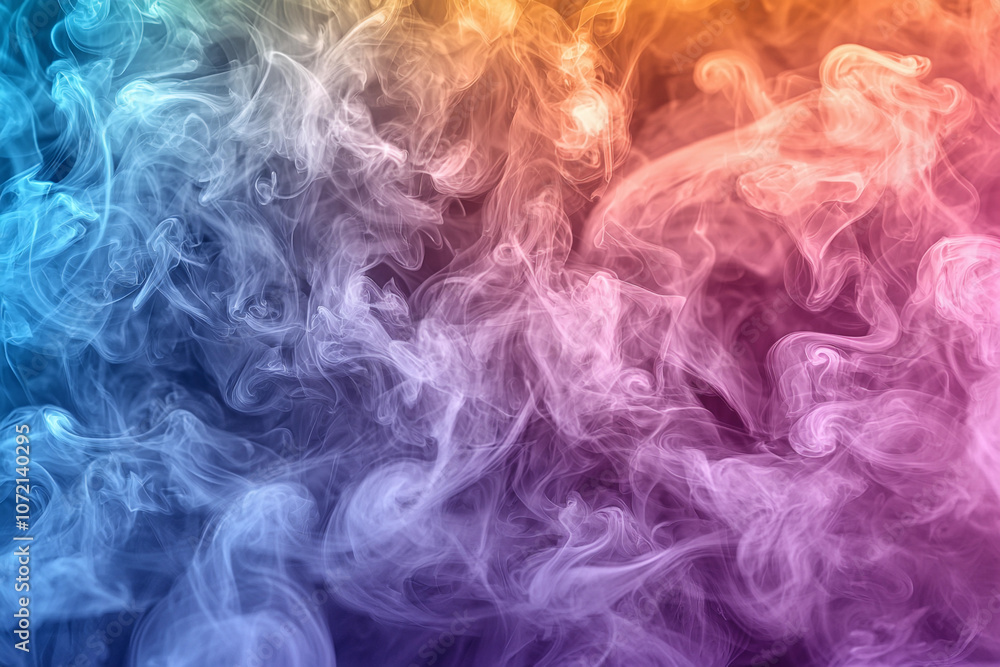 Colorful swirling smoke patterns in a vibrant abstract design Colorful swirling smoke patterns in a vibrant abstract design