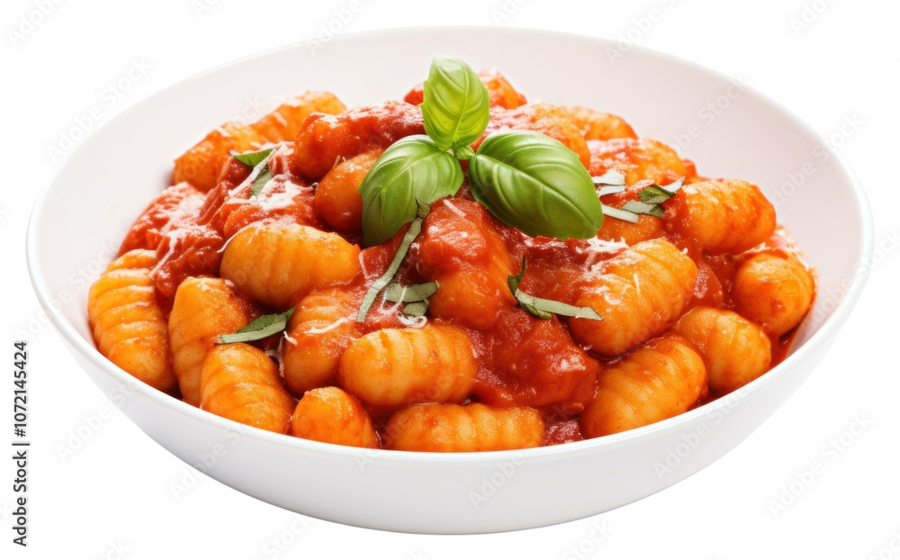 PNG Gnocchi with tomato sauce food meal white background. PNG Gnocchi with tomato sauce food meal white background.