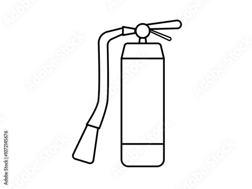 fire extinguisher icon, flat style vector illustration tamplet, isolated on white