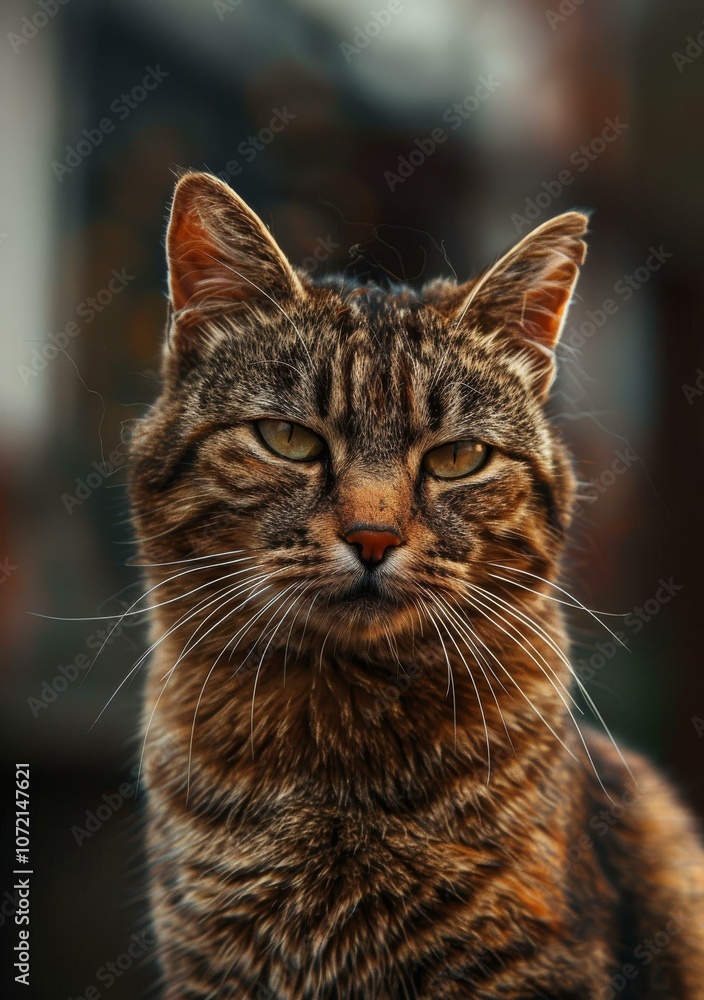 A ginger cat is staring at the camera A ginger cat is staring at the camera