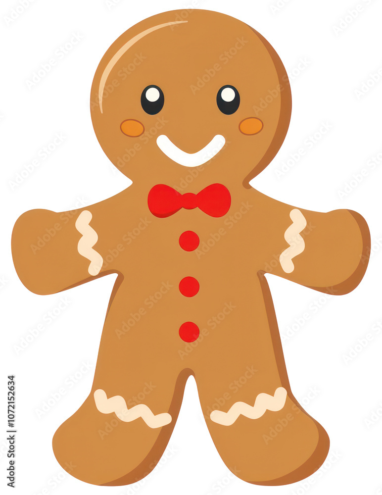 PNG Cute gingerbread man illustration PNG Cute gingerbread man illustration