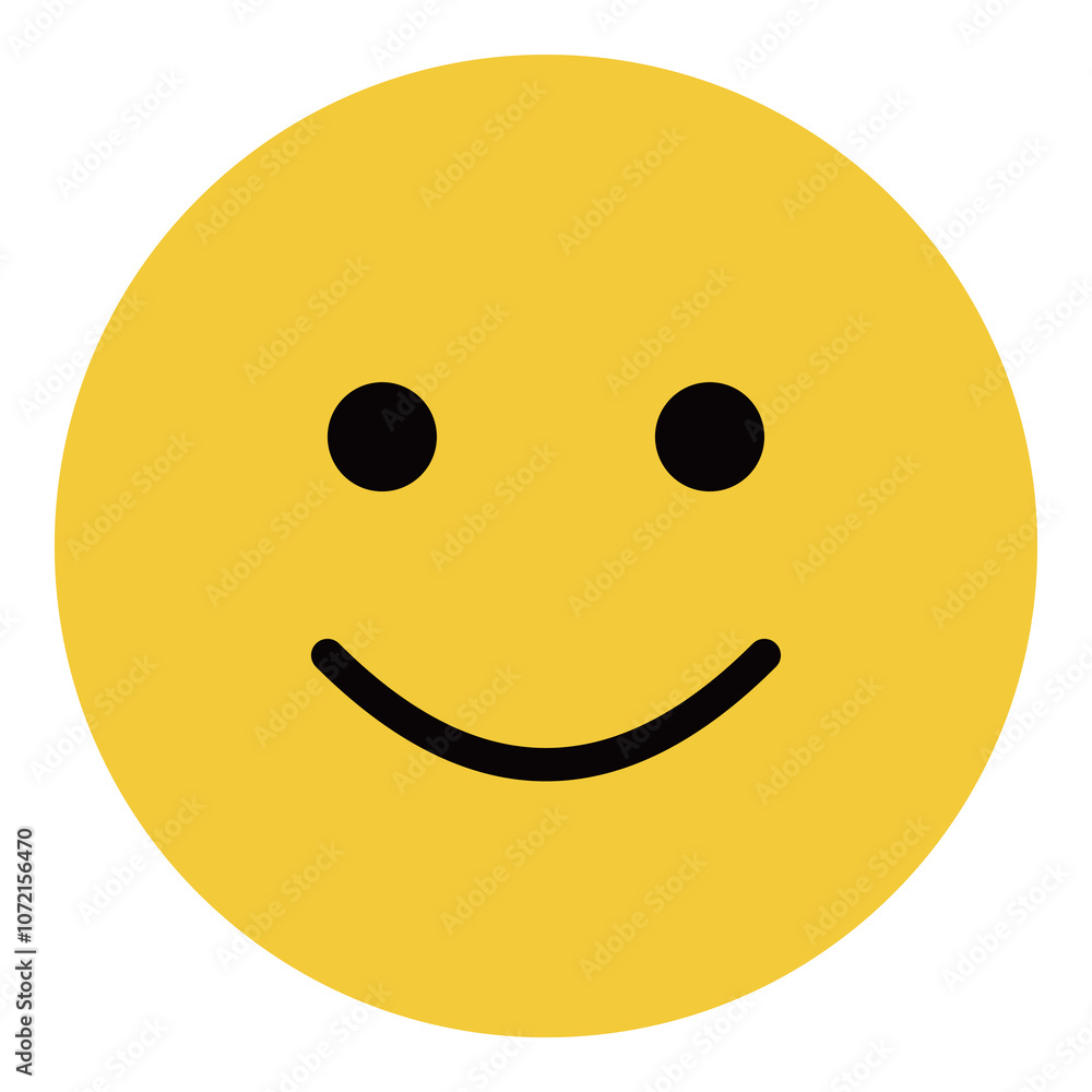 Fototapeta premium Classic Smiley Face Emoji Vector Icon