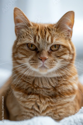 Close-up portrait of a ginger cat