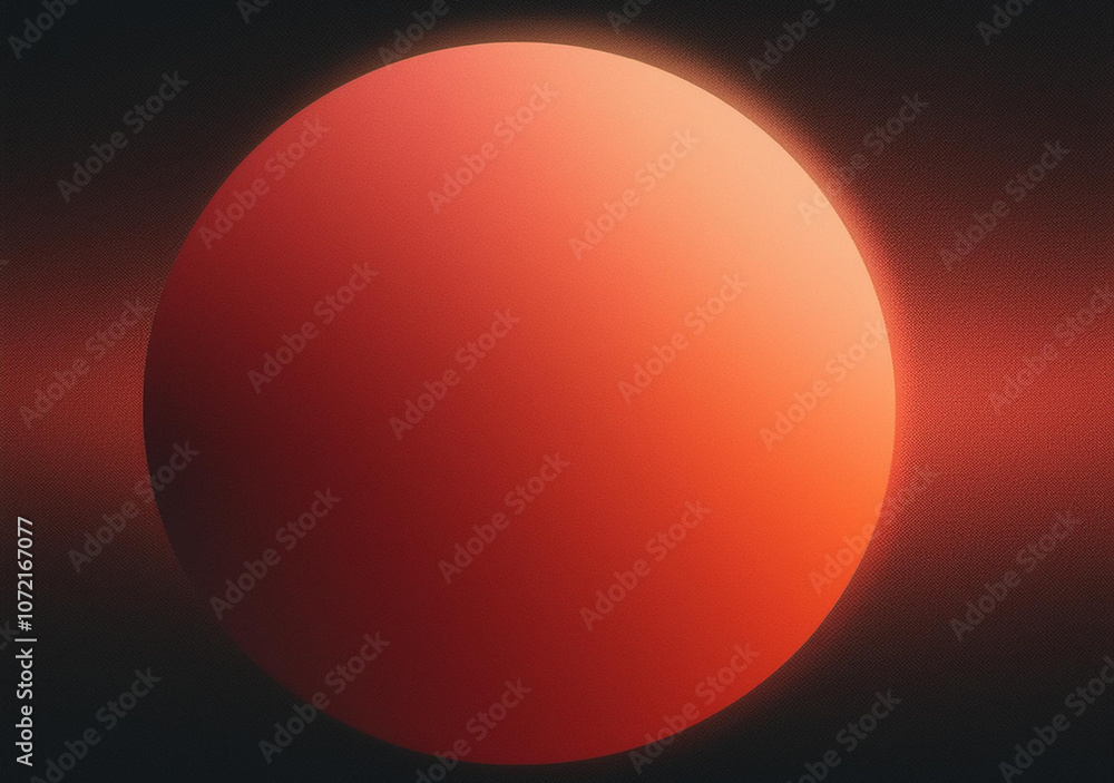Red orange glowing sphere grainy gradient background soft blurred light on dark backdrop abstract banner design, copy space Red orange glowing sphere grainy gradient background soft blurred light on dark backdrop abstract banner design, copy space
