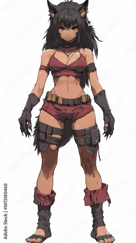 Mythical Anime Manga God with Animal-Human Hybrid Form Mythical Anime Manga God with Animal-Human Hybrid Form