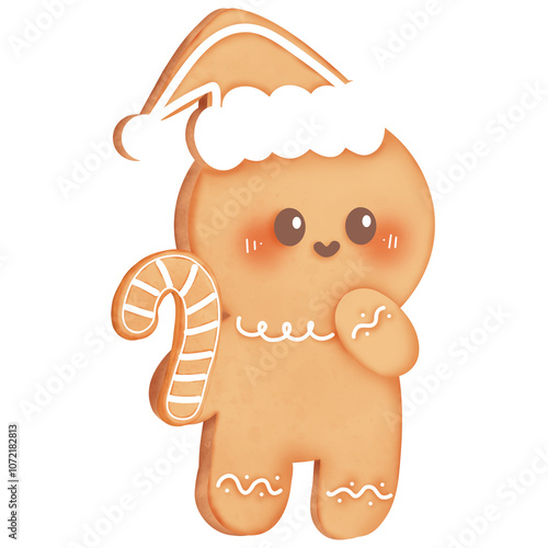Cute Gingerbread Cookie Character for Christmas decoration 