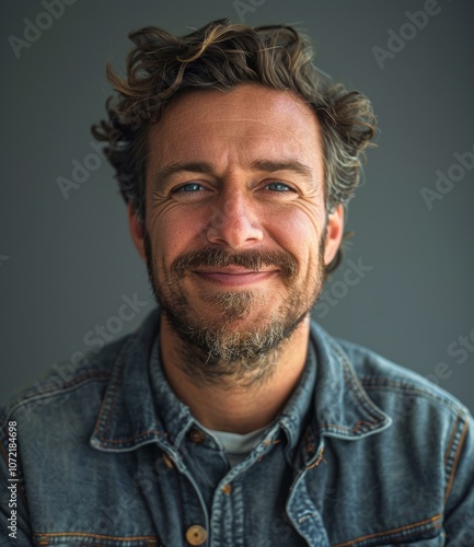 Portrait of a Happy Caucasian Man