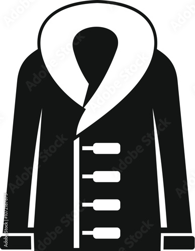 Stylish winter coat featuring a wide fur collar, providing exceptional warmth and protection against the cold