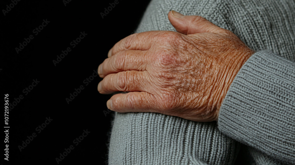 Fototapeta premium Doctor's Hand on Patient's Shoulder in Support