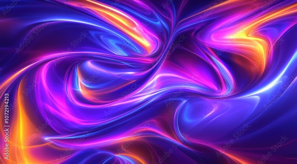 Abstract neon textures resembling flowing energy Abstract neon textures resembling flowing energy