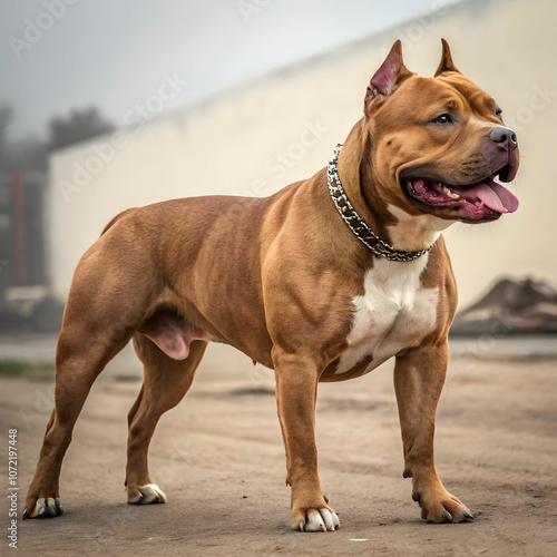 The American Pit Bull Terrier is a strong, intelligent.