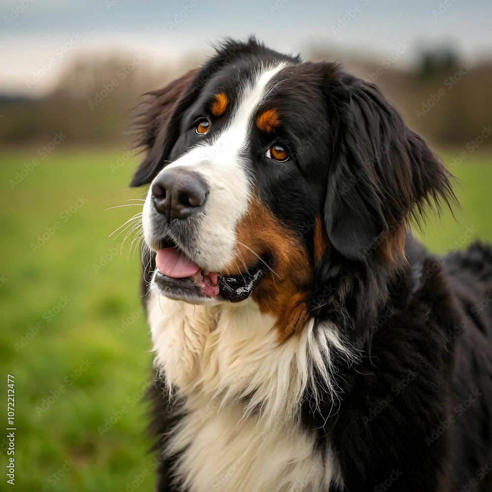 The Bernese Mountain Dog is a large, gentle breed known for its friendly demeanor. The Bernese Mountain Dog is a large, gentle breed known for its friendly demeanor.