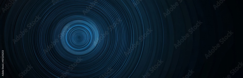Abstract Blue and Black Concentric Circles Pattern Abstract Blue and Black Concentric Circles Pattern