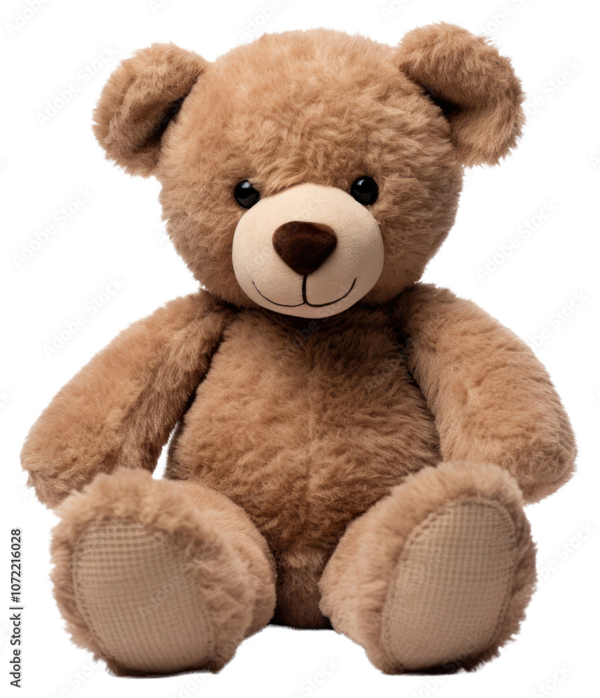 Fototapeta premium PNG Teddy bear plush toy white background.