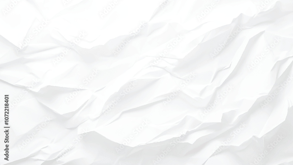 Obraz premium Paper texture Crumpled White.Top view.