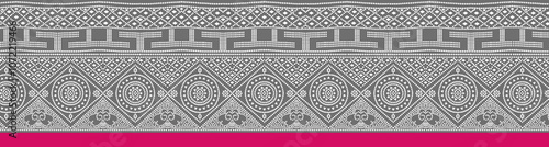 Obraz na płótnie seamless beautiful wallpaper cards border design floral leaf vintage ornament Victorian geometric ethnic print paisley pattern w salonie