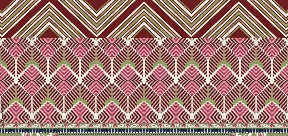 seamless beautiful wallpaper cards border design floral leaf vintage ornament Victorian geometric ethnic print paisley pattern