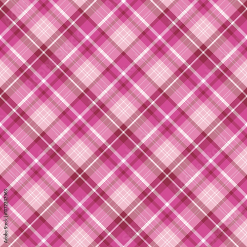 Wallpaper Mural Seamless pattern in magical berry pink colors for plaid, fabric, textile, clothes, tablecloth and other things. Vector image. 2 Torontodigital.ca