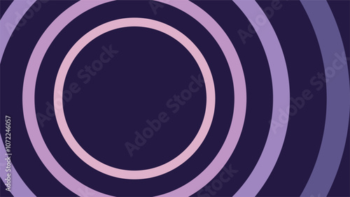 Concentric circles in varying shades of purple and pink create a bold, hypnotic pattern. This modern and abstract design works well as a backdrop for presentations, book covers, or digital wallpapers.
