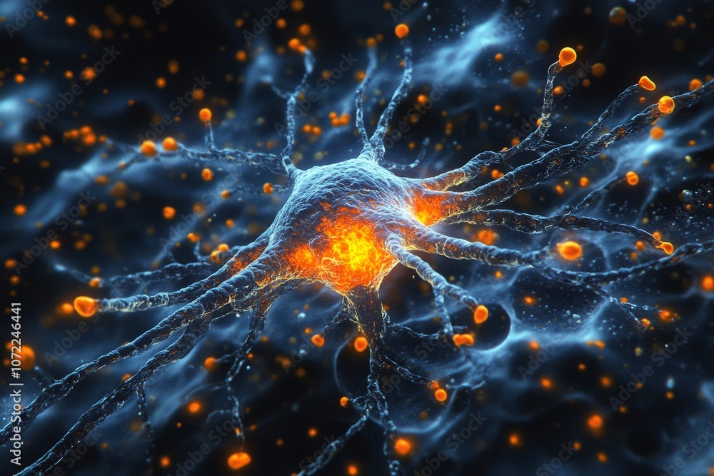 Microscopic View of a Neuron - A Detailed Look at the Brain Cell Microscopic View of a Neuron - A Detailed Look at the Brain Cell