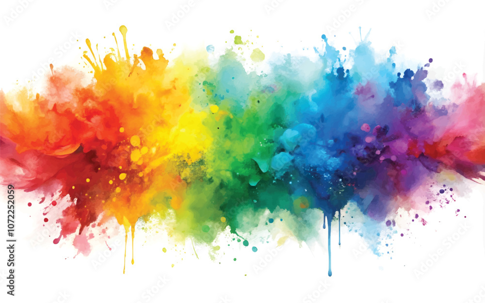 Fototapeta premium vector holi or multi colored splashes design 