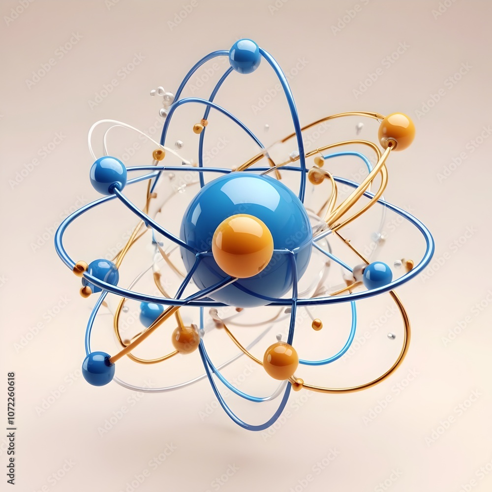 A centered atom icon with orbiting electrons, set against a transparent or cream background. Clean, rounded lines emphasize scientific exploration and simplicity A centered atom icon with orbiting electrons, set against a transparent or cream background. Clean, rounded lines emphasize scientific exploration and simplicity