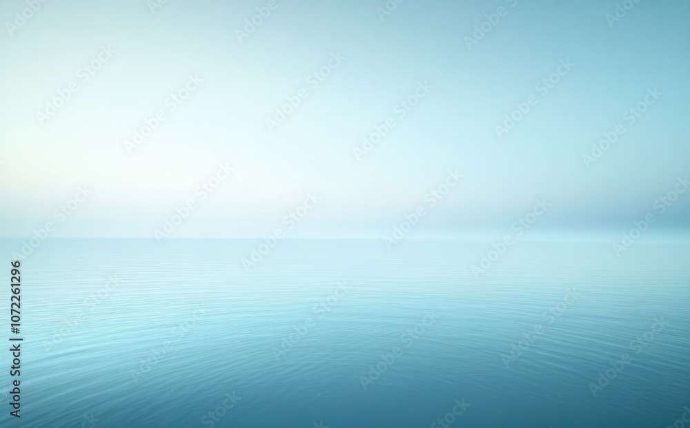 Calm Blue Water With a Hazy Sky Calm Blue Water With a Hazy Sky
