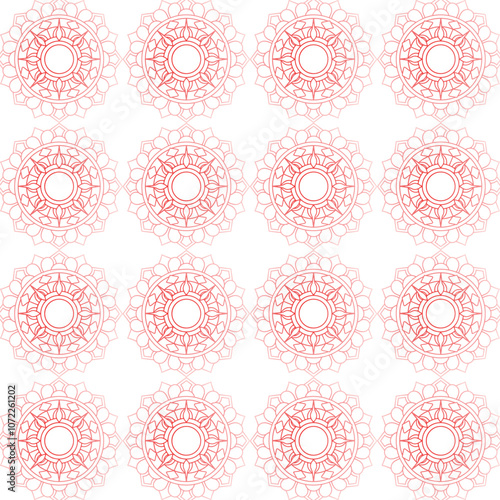 A highly intricate circular mandala design with floral patterns, golden accents, and a soft gradient background, inspired by traditional Indian art