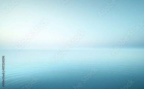 Calm Blue Water With a Hazy Sky