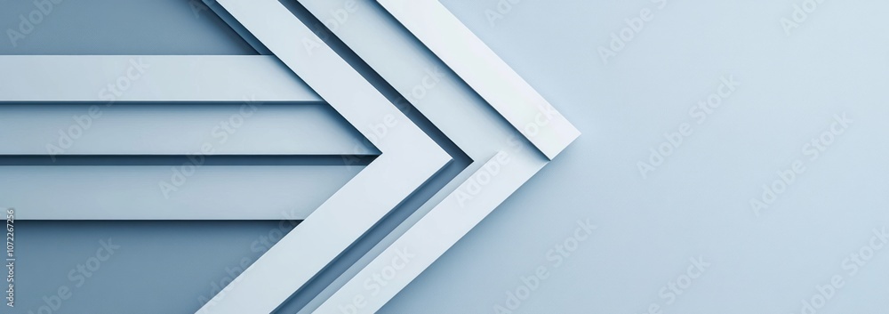 Abstract geometric pattern in blue hues, resembling a stylized arrow Abstract geometric pattern in blue hues, resembling a stylized arrow