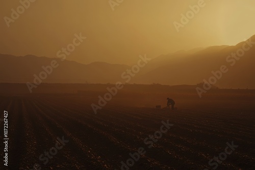 Morning Light Over Vast Crop Fields