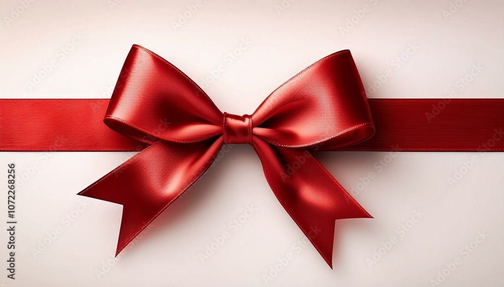 red satin ribbon and bow vector illustration red satin ribbon and bow vector illustration