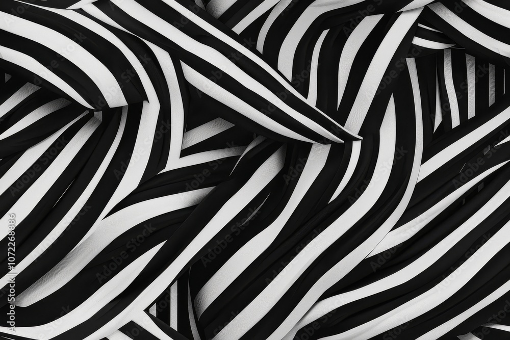 Abstract Black and White Striped Pattern Abstract Black and White Striped Pattern