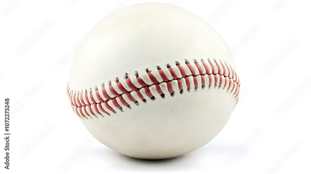 A close-up of a baseball, showcasing its white surface and red stitching, commonly used in the sport. A close-up of a baseball, showcasing its white surface and red stitching, commonly used in the sport.