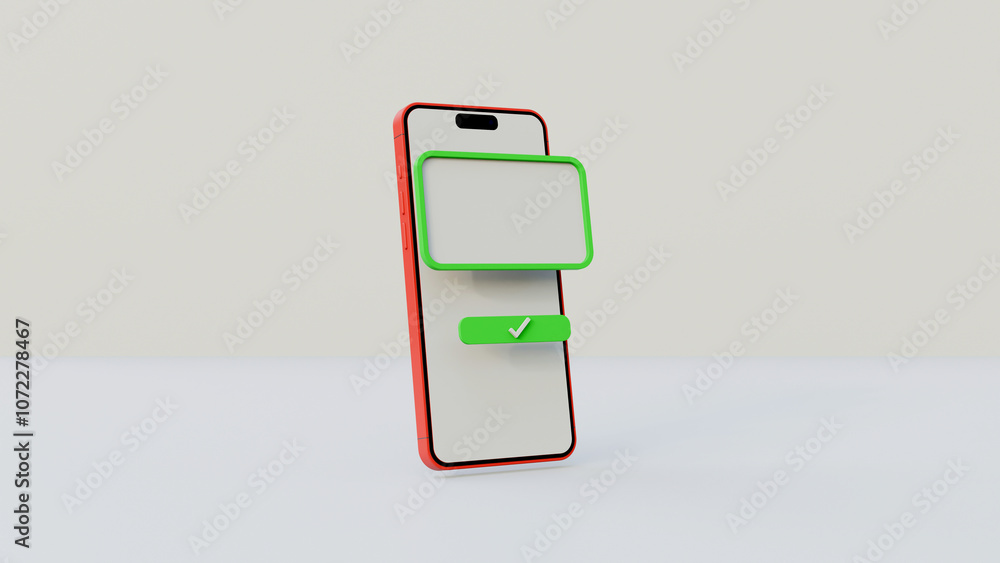 Mobile app push notice speech chat check mark symbol on white background. Digital update complete task done accepted concept. Completed task, done payment. Business concept. Mobile app push notice speech chat check mark symbol on white background. Digital update complete task done accepted concept. Completed task, done payment. Business concept.