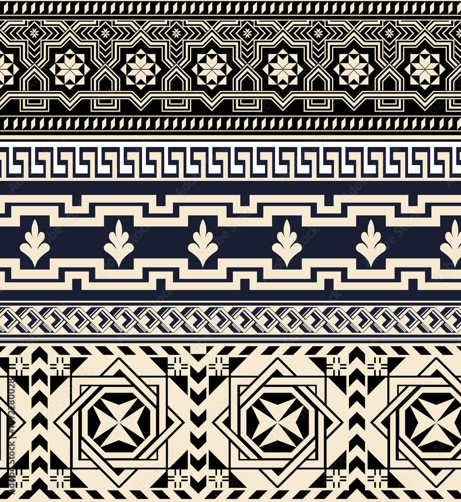seamless beautiful wallpaper cards border design floral leaf vintage ornament Victorian geometric ethnic print paisley pattern